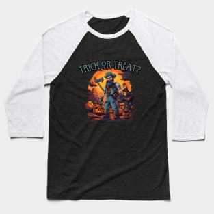 Trick or treat? lumberjack, halloween Baseball T-Shirt